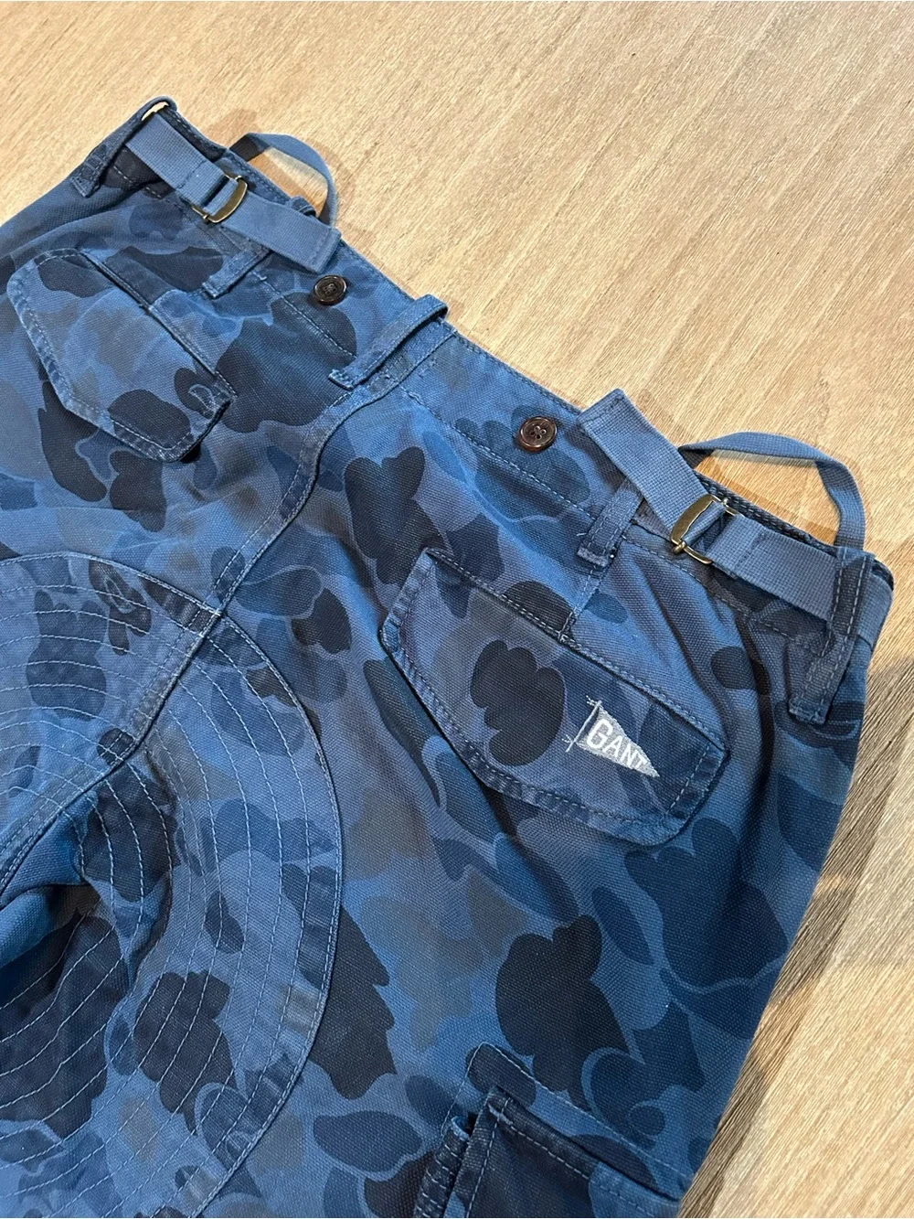 Gant x Michael Bastian Blue Clouds Camo Cargo Pants - W30 L32 (Slim Fit)